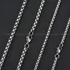 Collar de Cadena de Perlas Cuadradas Personalizado para Hombres Europeos y Americanos Cadena de Acero de Titanio Tendencia DIY Cadena para Suéter Punk Cadena de Accesorios Venta al por Mayor