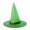 Productos de Halloween Sombrero de Halloween Sombrero de mago de tela Oxford negra Accesorios de decoración para fiestas Luces LED