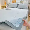 Colchoneta Refrigerante de Hielo Tipo Frijol Grado A para Mamás y Bebés, Antibacteriana, Lavable a Máquina, Juego de Tres Piezas de Colchoneta de Seda Helada, Colchoneta Suave de Verano con Aire Acondicionado