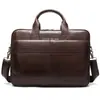 Bolsa masculina retro europeia e americana transfronteiriça da Amazon, bolsa de mão executiva, bolsa de computador multifuncional de alta qualidade, bolsa masculina horizontal