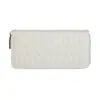 Cartera larga con cremallera para mujer de comercio exterior, PU con relieve, monedero tipo clutch, color sólido europeo y americano, bolsa para teléfono móvil/cartera