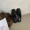 Pantuflas de Mujer 2024 Nuevas Planas de Punta Cerrada Estilo Coreano Medias Pantuflas para Mujer, Abuela Perezosa Retro Versátiles para Exteriores Zapatos de Talla Grande