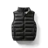 Suministro Transfronterizo de Ropa Infantil Chalecos de Plumas para Hombre y Mujer, Niños Medianos y Grandes, Cuello Alto Corto, Ropa Exterior Ajustada y Chalecos de Moda