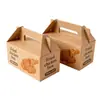 Cajas Coloridas con Forma de Avión con Impresión Personalizada, Papel Corrugado Engrosado, Empaque de Alimentos, Cajas con Asa, Logo Personalizado
