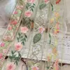 Nuevo Exquisito Encaje Organza Bordado Floral 3D Adorno para Ropa Accesorios Hecho a Mano DIY Ropa Cuello Hanfu