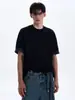 Camiseta de Verano para Hombre Color Bloque a Cuadros Gris Claro Manga Corta Estilo Americano Cleanfit Resistente Cuello Pequeño Casual Manga Media