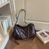 Bolsa de Corrente Matelassê Diamante Feminina 2026 Nova Outono High-End Retrô para o Dia a Dia Bolsa de Ombro Único Bolsa Transversal de Grande Capacidade