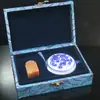 Caja de Tinta para Sello Único de Gama Alta con Patrón de Nube Azul, Joyero, Caja de Regalo, Caja de Empaque de Porcelana, Caja de Regalo, Caja de Almacenamiento