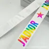 Banda elástica jacquard de alta elasticidad y alta densidad de nailon, ropa interior ropa interior con letra de LOGO impresa, cinta elástica, accesorios para la ropa