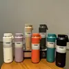 Botella de agua deportiva para exteriores TYESO para hombres y mujeres, taza aislada de gran capacidad con asa conveniente, taza portátil