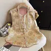 Top Colete Jacquard Brocado Song Estilo Chinês Leve para Mulheres de Meia-Idade, Estilo Jovem Reversível com Qualidade Garantida para Outono