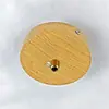 Dosel para lámpara de techo arte en hierro color nogal imitación base redonda veta de madera plato redondo placa base decorativa multi-cabezal placa larga