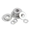 Arruela de Gaxeta Plana de Aço Inoxidável 304/316 Americana e Britânica Arruela de Metal Parafuso Arruela Redonda Conjunto Completo