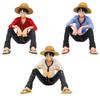 Pvc Luffy Sentado Solo Sólido One Piece Anime Modelo de Mano Adornos para Coche Adornos Decoración para Pastel de Cumpleaños