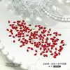 Accesorios para Uñas Artísticas Brillantes K9 Huazi Corte Pequeño Mini Planos Biselados Fondo Plano Diamante Shijia Rojo Grande Gota de Agua Decoración para Uñas