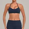 Almofada de Peito Areia de Outono Sutiã de Yoga Costas Nuas Apertado Roupa Esportiva Esporte Corrida Fitness Top 6932