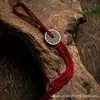 Moneda de Bronce Espíritu de la Montaña Flor Moneda Colgante para Mochila Estilo Chino Colgante de Borla Amuleto Portátil Colgante para Coche de Paz