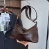 Bolsa de Textura de Alta Qualidade Grande Capacidade Feminina 2024 Nova Outono e Inverno Nicho Bolsa de Mão de Luxo Leve Bolsa Tote Cruzada Relaxada