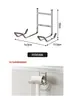 Declaración de Estilo de Vida: Estante de Almacenamiento para Baño de Acero Inoxidable, Cesta Colgante para Baño, No Requiere Taladro, Almacenamiento Montado en Pared para Lavabos y Fregaderos