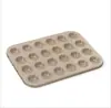 Molde Mini Pastel de 24 Piezas Molde para Hornear Muffins Tazas Antiadherentes para Muffins Molde para Tartaletas Herramientas para Hornear Caseras