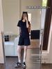 IN Black Technology 3.0 Traje deportivo para mujer Verano Transpirable para Correr al Aire Libre Manga Corta Shorts Casual Conjunto de Dos Piezas