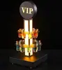 Suporte de Copo de Coquetel Luminoso para Bar KTV Suporte Criativo de Ferro para Taça de Vinho Carregamento Suporte de Copo para Uma Taça
