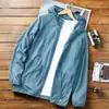 Top de Protección Solar para Hombre, Delgado y Transpirable, Protección Solar de Verano, Protección UV, Talla Grande de Seda Helada Chaqueta Deportiva para Exteriores, Mayoreo