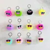 Chaveiro PomPom Fofo Engraçado Pingente Boca de Salsicha Feia Fofa Engraçada Par Melhor Amigo Bolsa de Estudante Pingente Lote