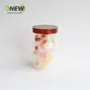 Pote Plástico Transparente PET 720ml Pote Plástico Redondo Boca Larga Espiral Garrafa Plástica de Grau Alimentício para Mel Nozes