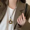 Colar Pingente Tendência Ossos de Camelo Sintéticos com Design Único, Corrente Longa para Suéter, Acessório Versátil da Moda, Produto Novo