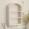 Gabinete de Almacenamiento de Escritorio Estante de Almacenamiento Almacenamiento de Cosméticos Pequeño Gabinete de Madera Puerta de Vidrio Horneado Almacenamiento de Artículos Varios de Escritorio