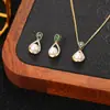 Conjunto de Brincos e Colar Weidni de Luxo Acessível, High-End, Elegante, Moderno e Versátil, Atacado para Mulheres