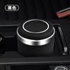 Cenicero para coche con tapa interior con revestimiento de metal tapa abatible con un botón con luz suave cenicero para coche