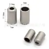 12x7 agujero 3.3-5mm tamaño metal forma de campana cilíndrica aleación de zinc extremo de cuerda hebilla botón de ajuste venta al por mayor