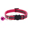 Collar Reflectante Desmontable para Gato con Hebilla Redonda de Oreja de Gato Hebilla de Seguridad Collar con Campana para Perro En Stock