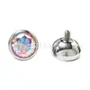 Liga de Titânio G23 3-5mm Piercing de Nariz Piercing de Lábio Rosca Interna Argola para Orelha Cravejada com Zircônia Piercing de Orelha Titânio Stud Joias