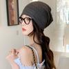 Gorro de Punto para Primavera y Verano Elegante Casual para Mujer Versátil Estilo Japonés Simple Gorro Baotou de una Sola Capa Transpirable Gorro Apilado Gorro de Poner