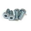 Patrón Recto Gancho para Coche Tornillo de Mano Perno Fabricante Venta al por Mayor Zinc Blanco M2.5*6 No Estándar Tornillo Antiaflojante Descuento por Gran Cantidad