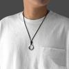 Colgante con hebilla de plata tailandesa maciza de Chiba para hombre, collar retro Xiangyun de moda, tamaño opcional, joyería de plata