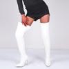 Botas Femininas de Cano Alto Estilo Novo Outono e Inverno Transfronteiriças, Bico Fino Sexy, Zíper nas Costas, Salto Agulha Alto, Botas Monocromáticas Acima do Joelho