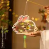 Lanterna Feita à Mão DIY Nova 2026 Estilo Antigo Luminosa Portátil Flor Lanterna Decoração Fotografia Atmosfera Adereço