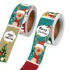 Serie Navideña Rollos de Pegatinas Populares Ins Pegatinas de Tira Navideñas Transfronterizas Creativas Material para Diario Pegatinas Decorativas