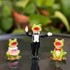 Estilo Nórdico Transfronterizo Estilo Campestre Americano Coro de Ranas Decoraciones de Animales para Jardín al Aire Libre Adornos de Estatua Festiva