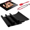 Alfombrilla para Barbacoa de Grado Alimenticio PTFE BBQ Fácil de Limpiar Resistente a Altas Temperaturas Antiadherente Alfombrilla para Barbacoa de Fibra de Vidrio Recubierta de Politetrafluoroetileno