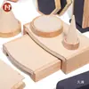 Accesorios para Transmisiones en Vivo de Joyería Bandeja de Joyería de Madera Maciza Bandeja de Exhibición de Collares Bandeja de Almacenamiento para Pulseras, Anillos, Pulseras, Pendientes