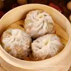 Shumai com casca fina e gema de ovo salgada e queijo, shumai estilo Suzhou com casca fina, bolinho de arroz glutinoso instantâneo congelado, café da manhã nutritivo para crianças