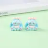 Coelhinho Fofo Estéreo de Orelhas Longas Acessórios para Joias DIY Desenho Animado Cola de Creme Acessórios de Resina Pacote de Material Capa de Celular Joias