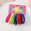 Elásticos de Cabelo Coloridos, Simples e Versáteis, Elásticos de Alta Elasticidade, Cores Sortidas, 12 Peças por Cartela, Elásticos de Cabelo no Atacado em Sacos