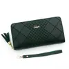Nuevo Billetero Largo para Mujer, Bolso de Mano de PU Simple con Estampado de Cuadros, Organizador con Cremallera, Múltiples Ranuras para Tarjetas, Bolsillo para Teléfono y Billetera para Monedas