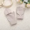 Luvas quentes de tricô de inverno estilo coreano luvas de meio dedo casuais para digitação no escritório luvas à prova de frio para passeios ao ar livre atacado
